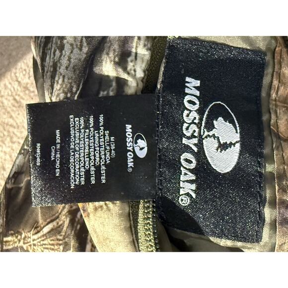 Mossy Oak Break Up Camo Reversible Vest Men Size M 3M Thinsulate Puffer Hunting - Picture 6 of 7